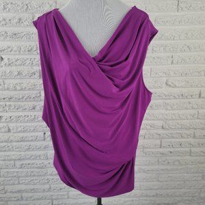 Lane Bryant Purple Drape Top